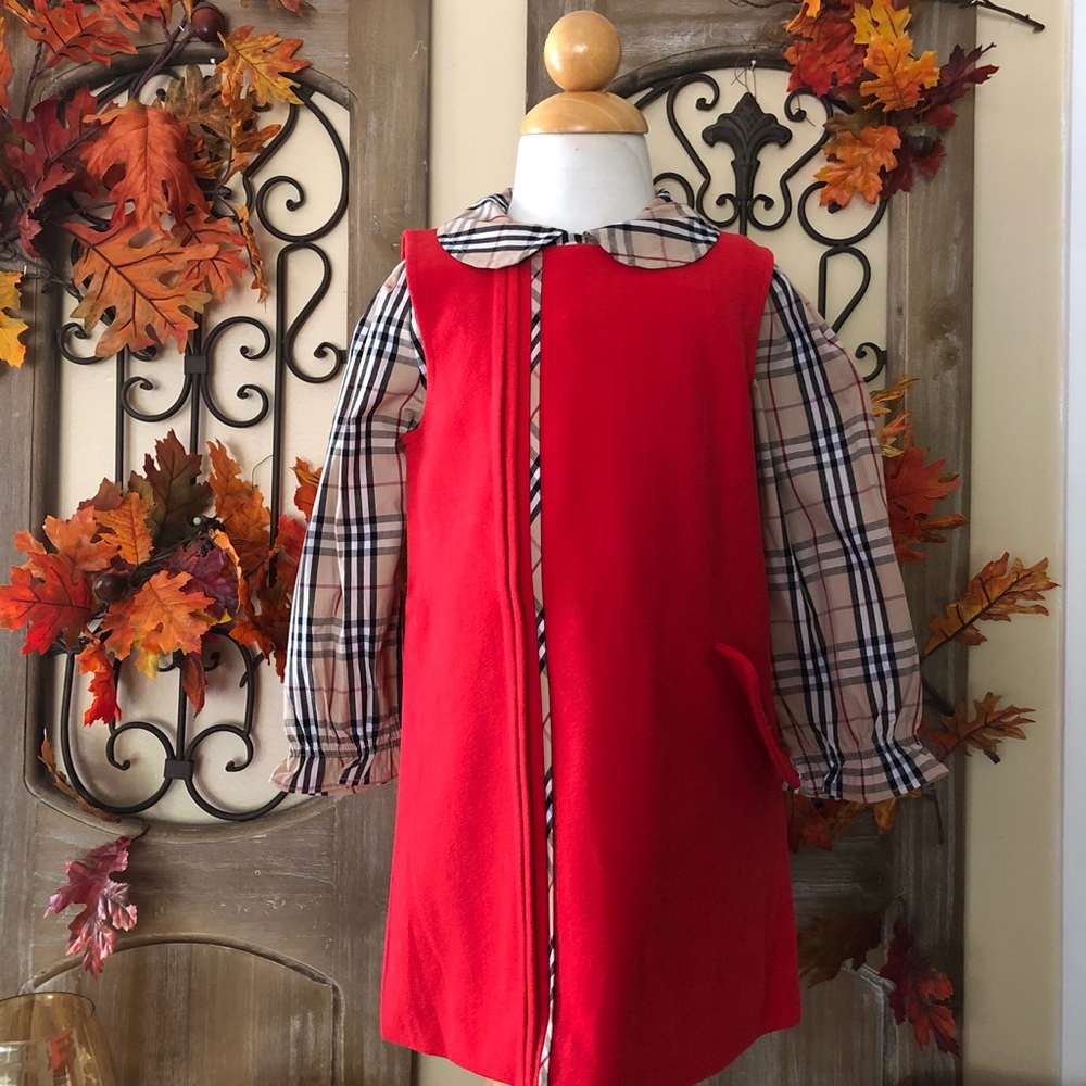 DOE A DEAR| GIRLS PETTER PAN HOLIDAY DRESS SET